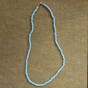 Elegant Blue Beaded Necklace